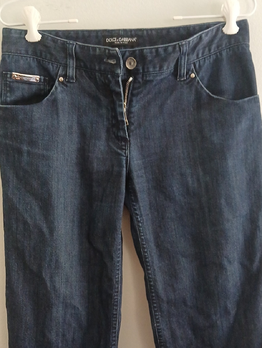 Dolce & Gabbana Dark Blue Cropped Jeans
